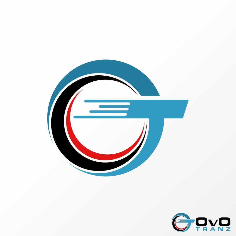 Logo design graphic concept creative abstract premium free vector stock letter T fast font in circle cut swoosh. Related to monogram transportation
