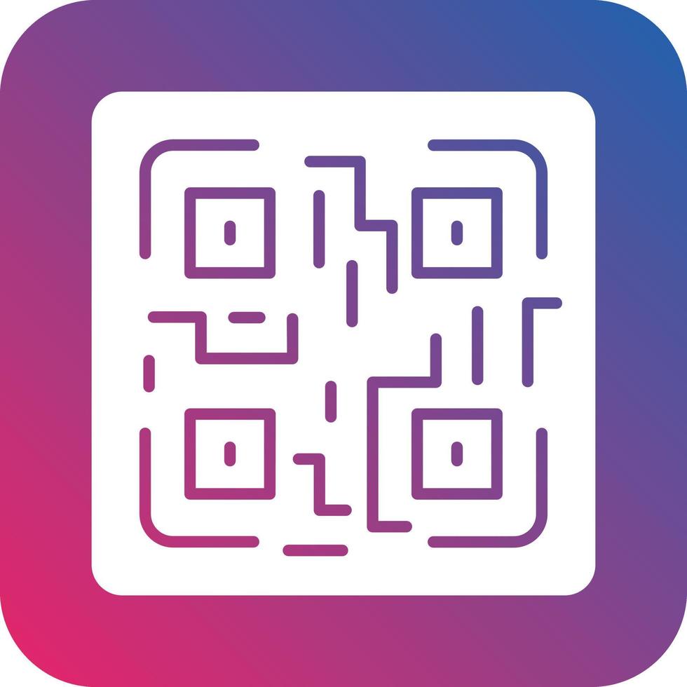 QR Code Icon Vector Design