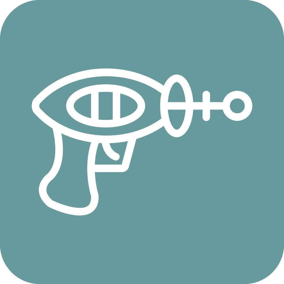 espacio pistola icono vector diseño