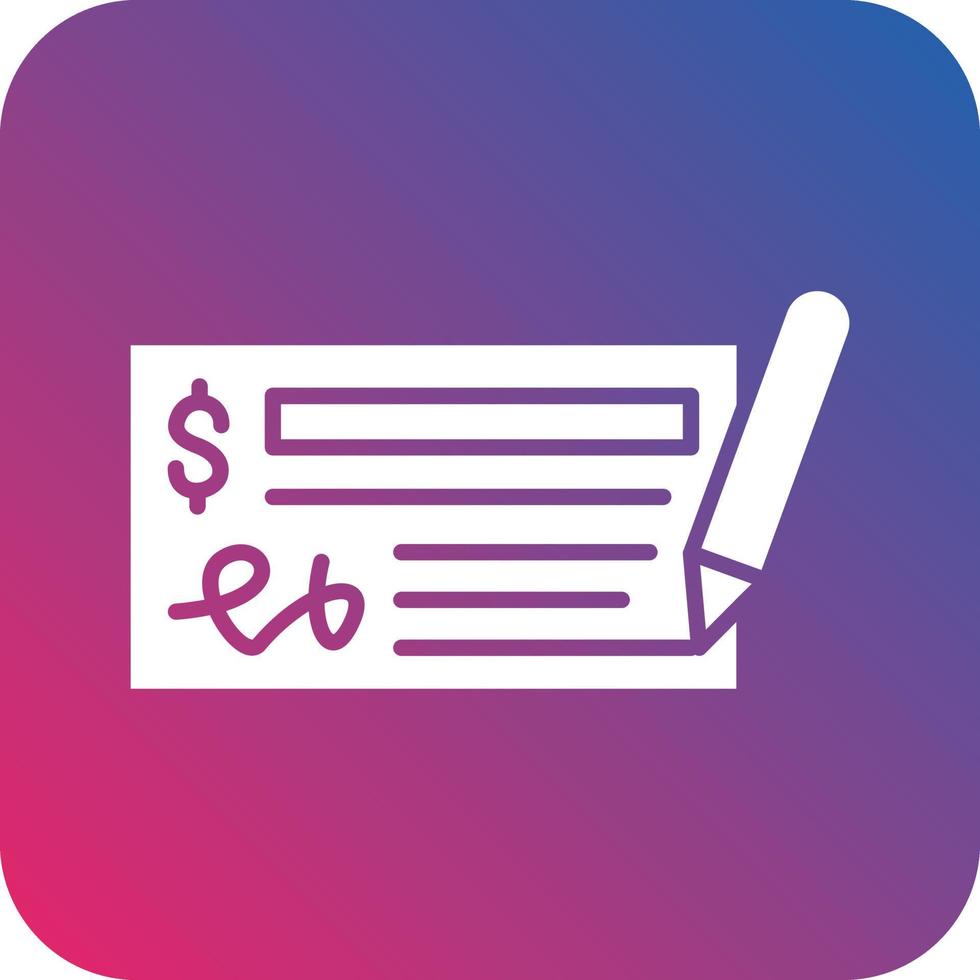 Cheque Book Icon Vector Design