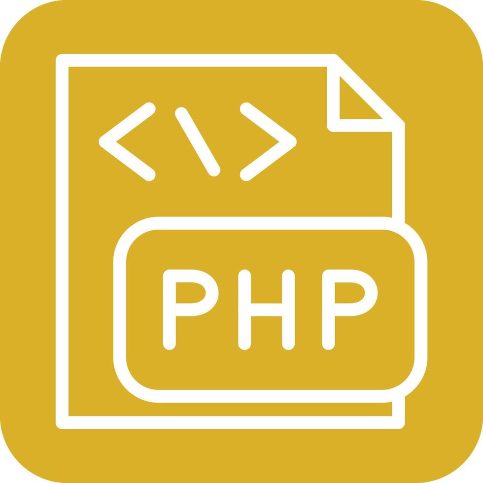 php archivo icono vector diseño