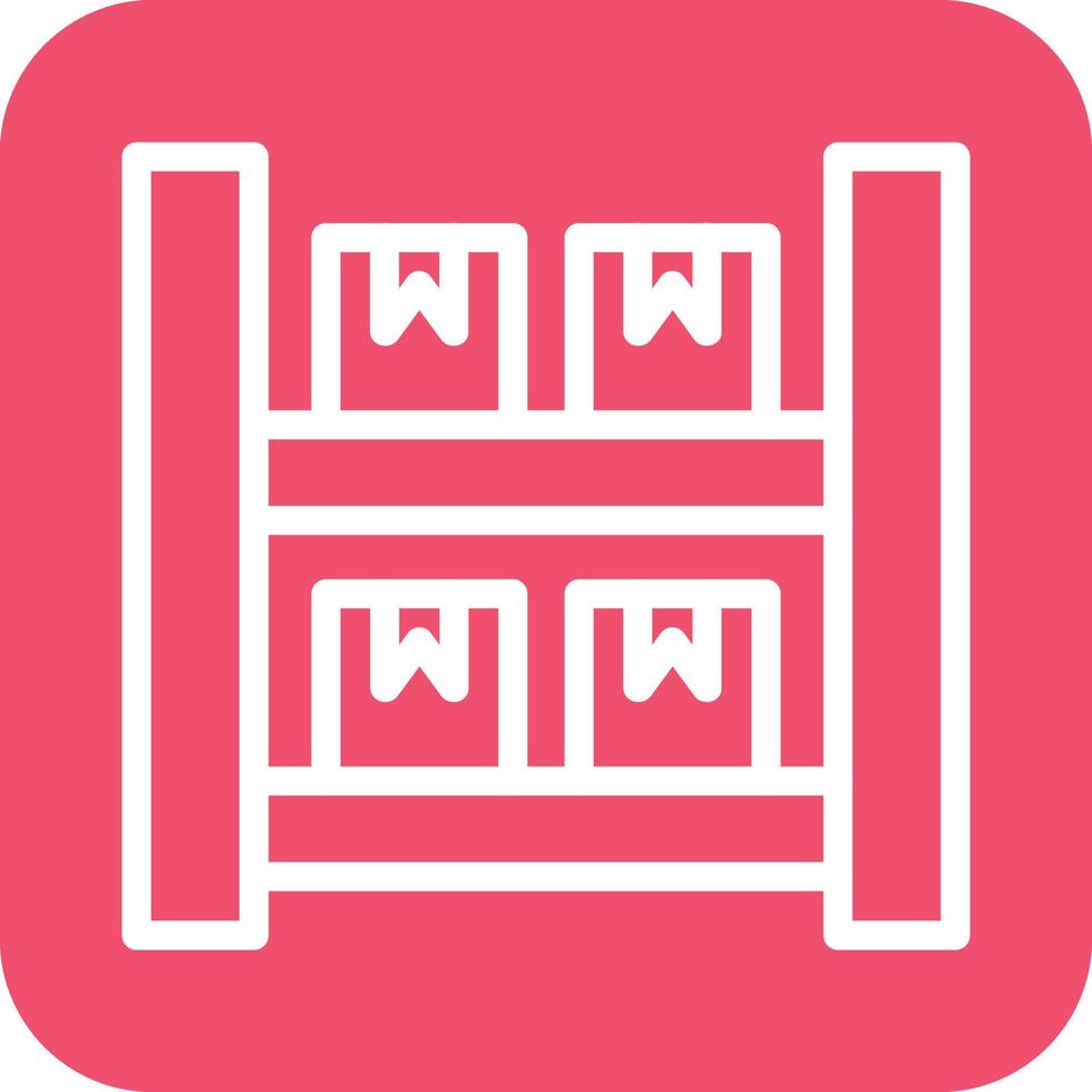 Package Shelves Icon Vector Design