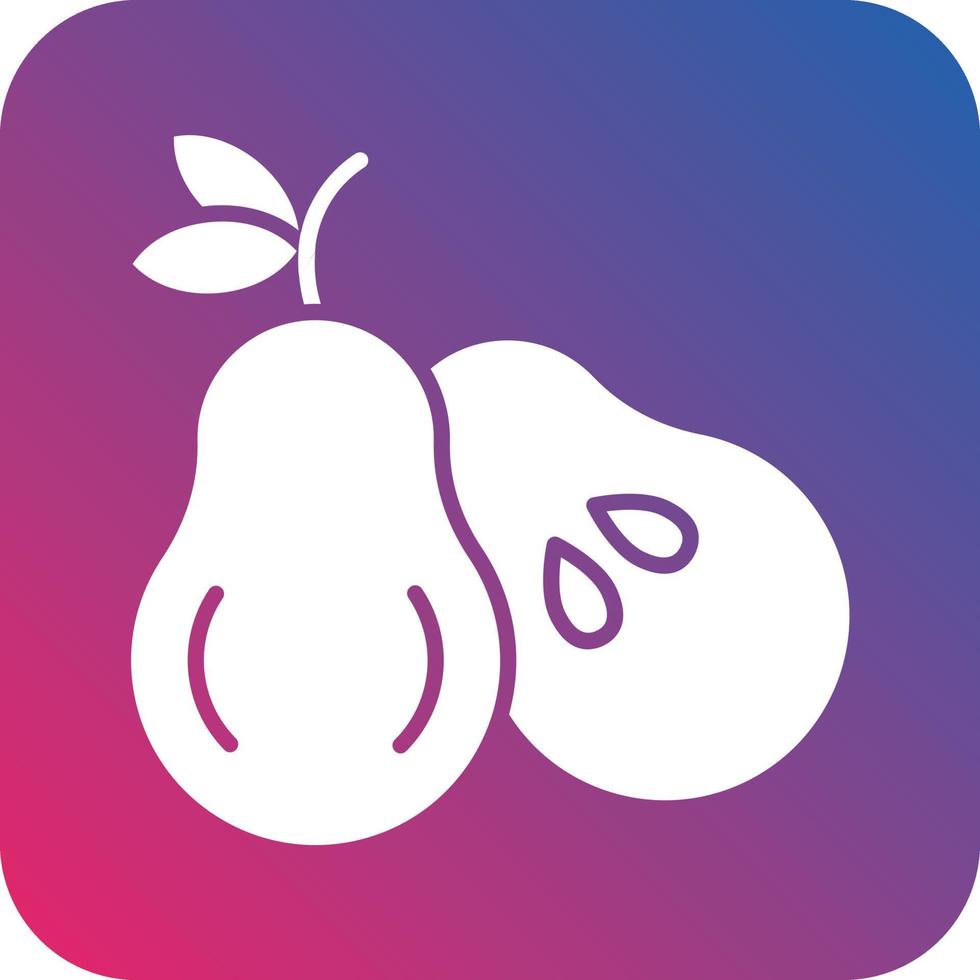 Pear Icon Vector Design