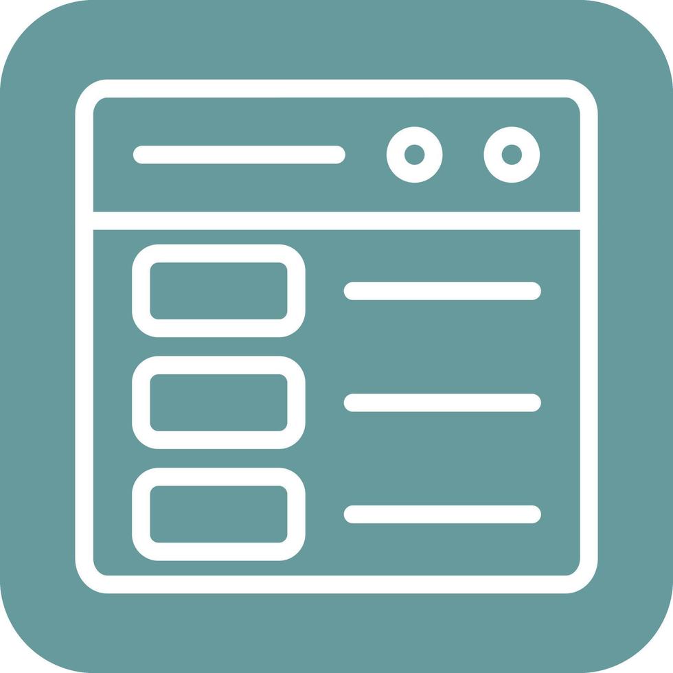 Web Layout Icon Vector Design