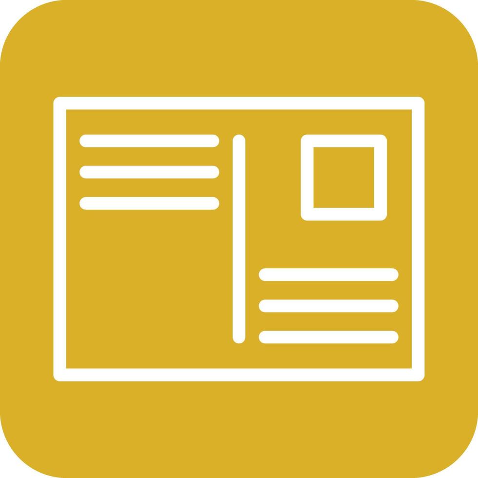 Postcard Icon Vector Design