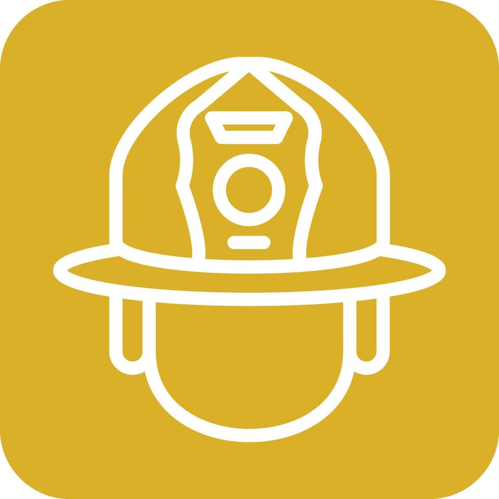 Firefighter Helmet Icon Vector Design