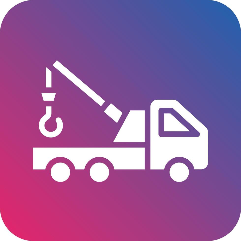 Tow Truck Icon Vector Design