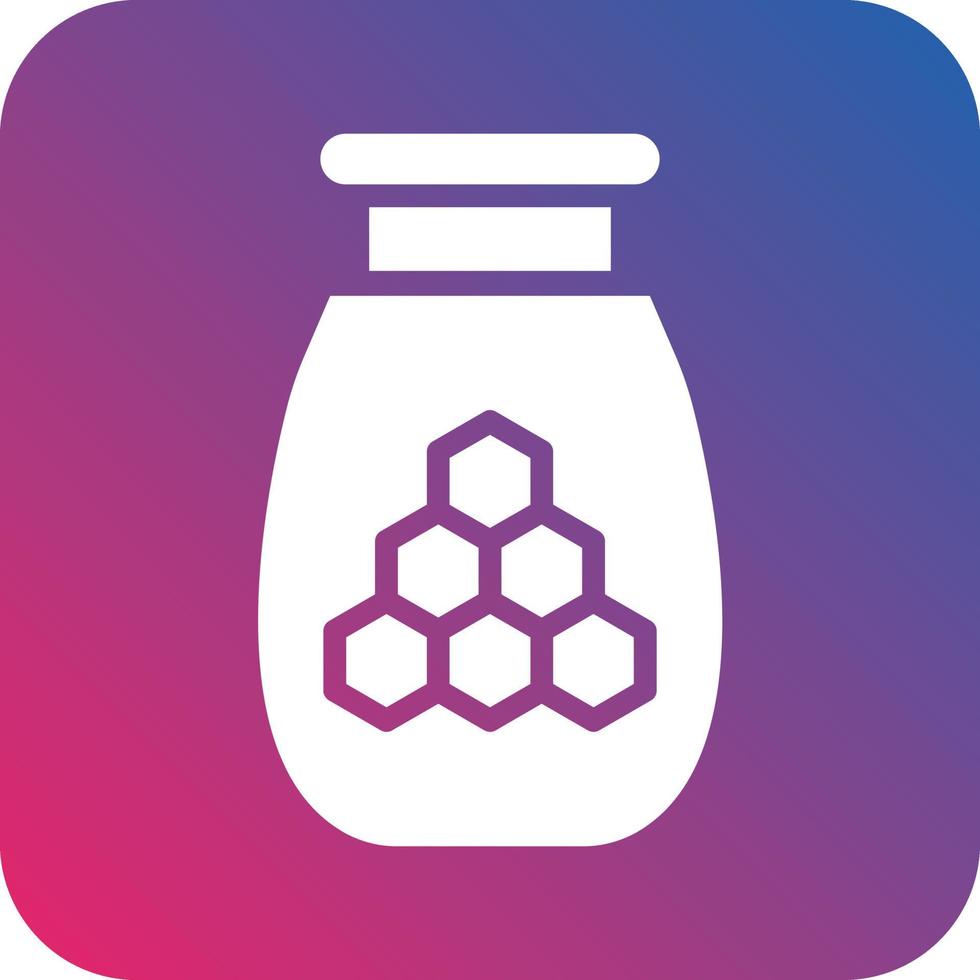 Honey Jar Icon Vector Design