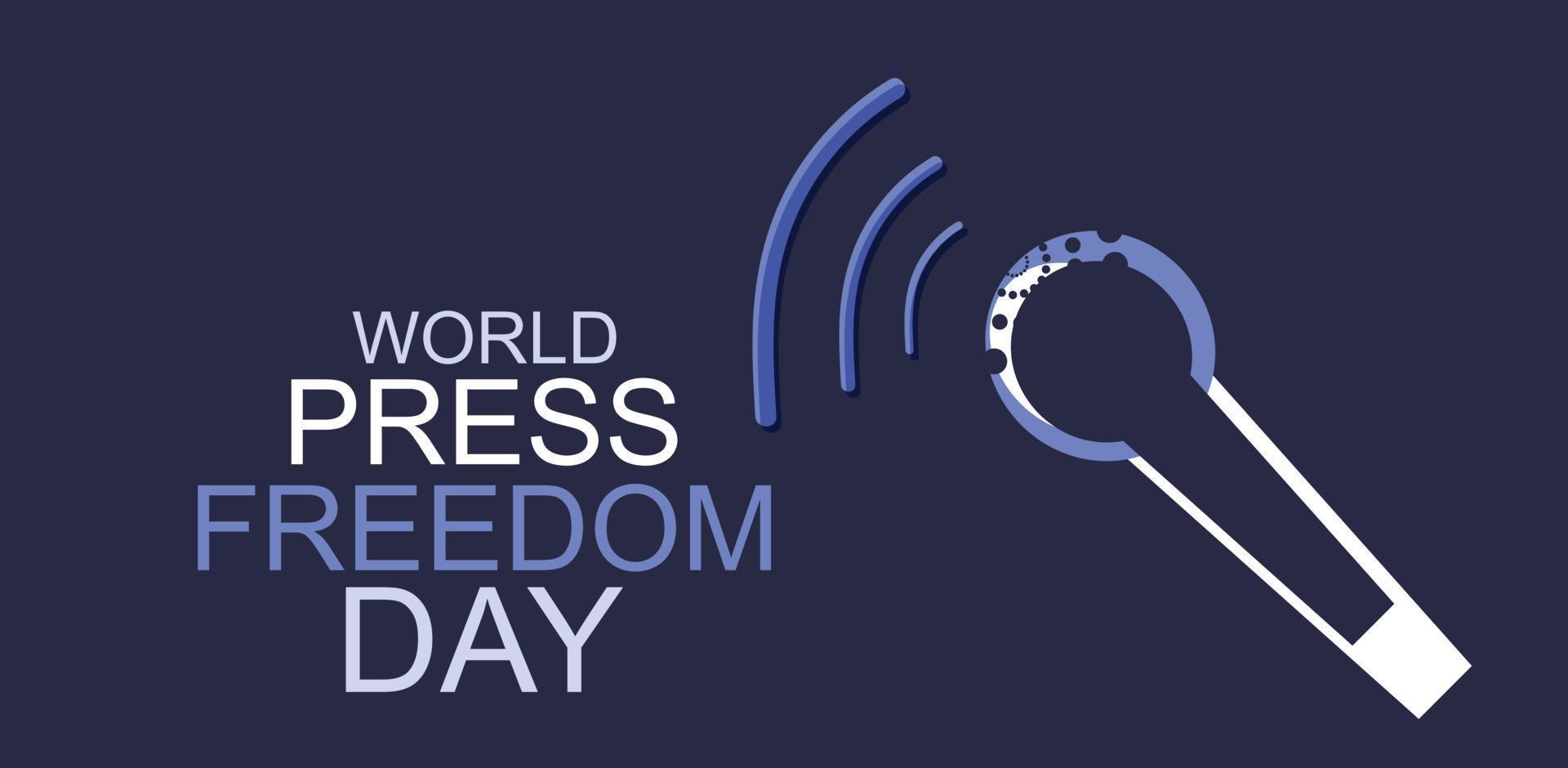 world press freedom day. Template for background, banner, card, poster. vector