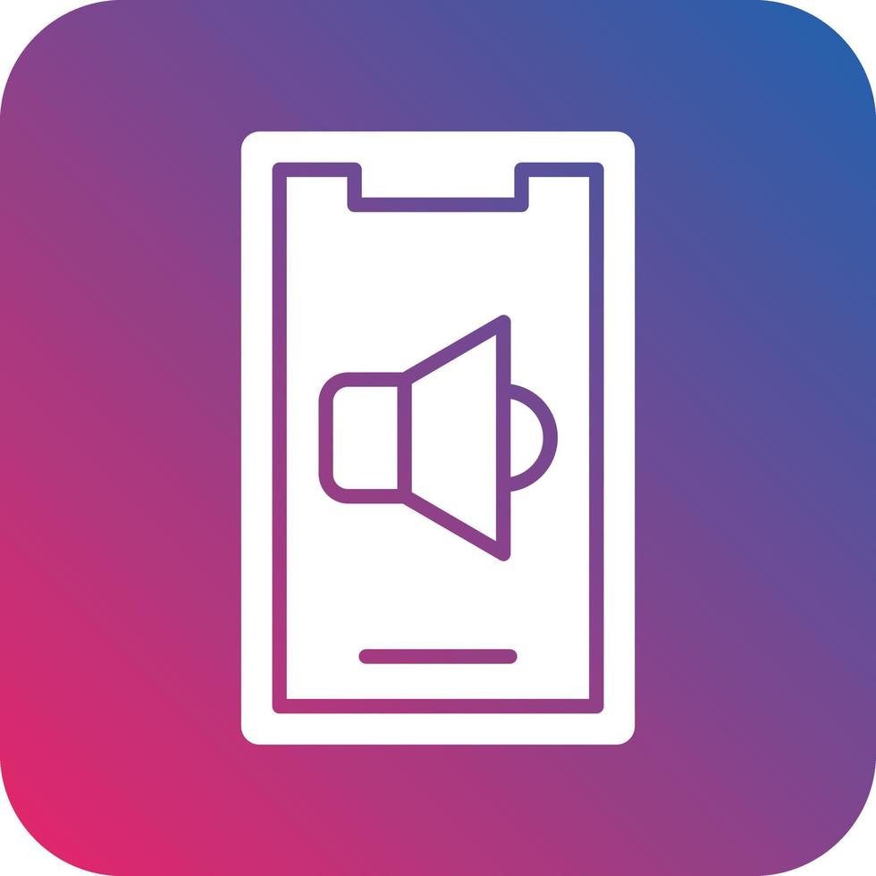 Mobile Speaker Icon Vector Design