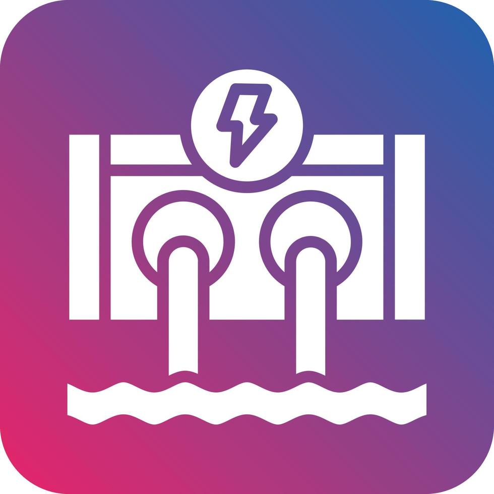 Hydro Power Icon Vector Design