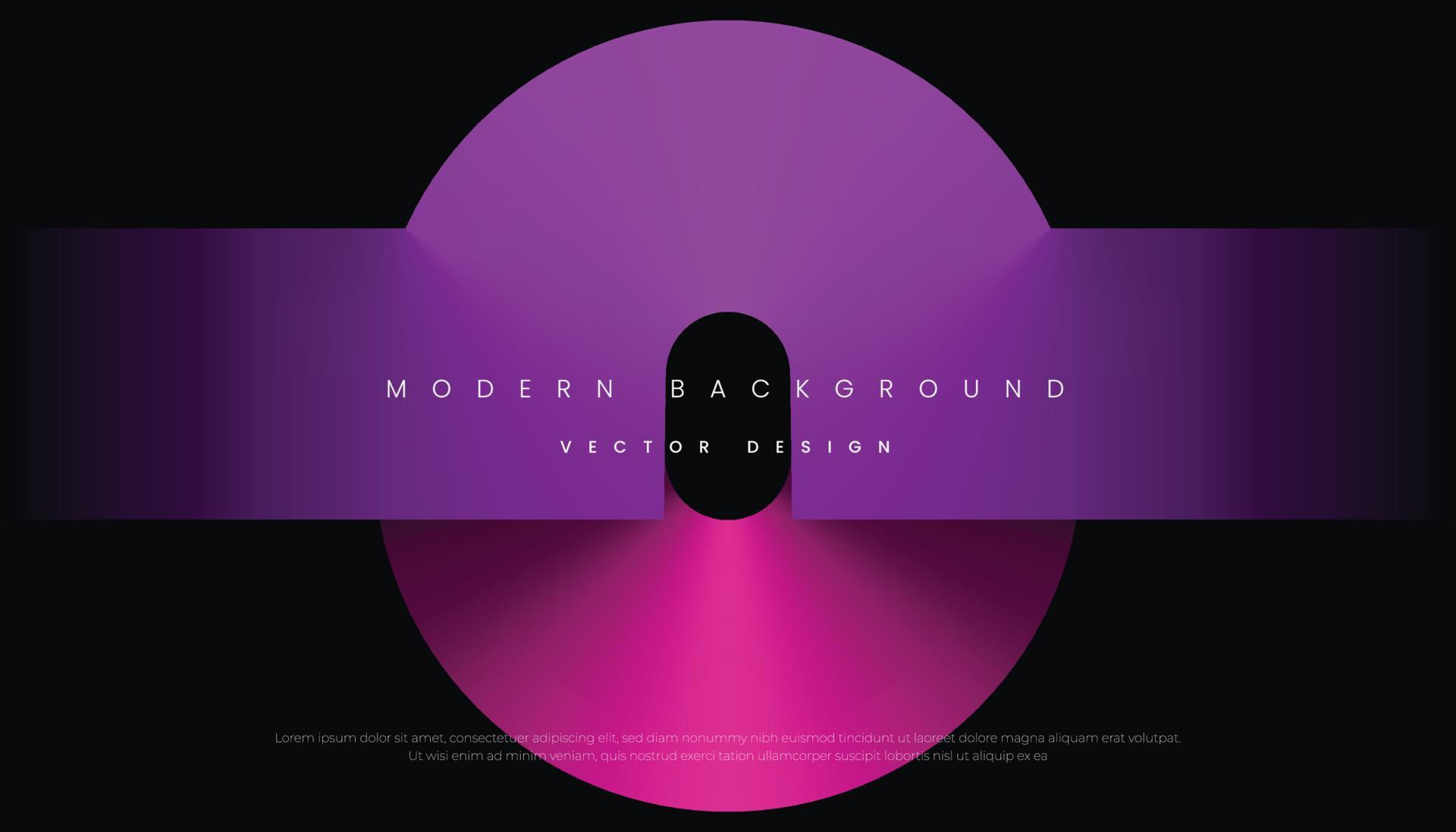 Abstract Geometric Purple Pink on Black Background for Template, Poster