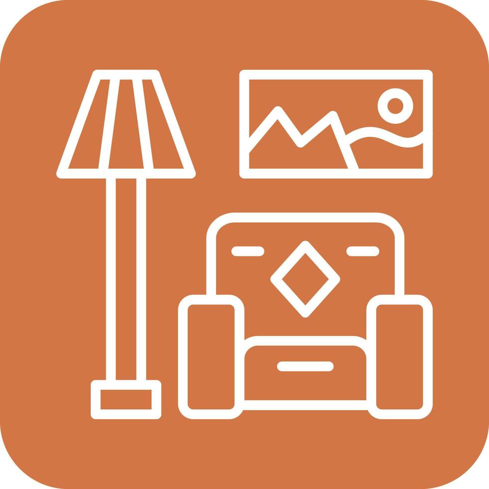 Living Room Icon Vector Design