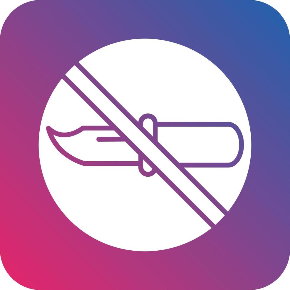 No Weapons Icon Vector Design