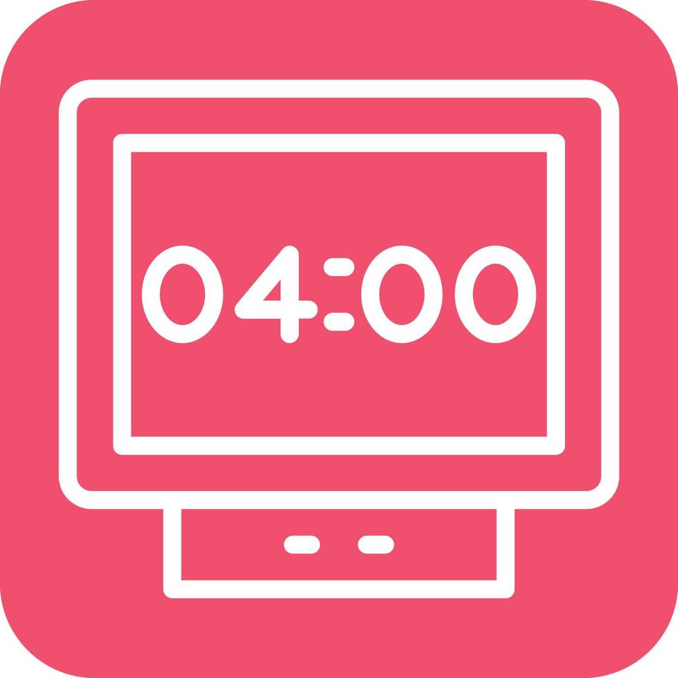 Digital Clock Icon Vector Design