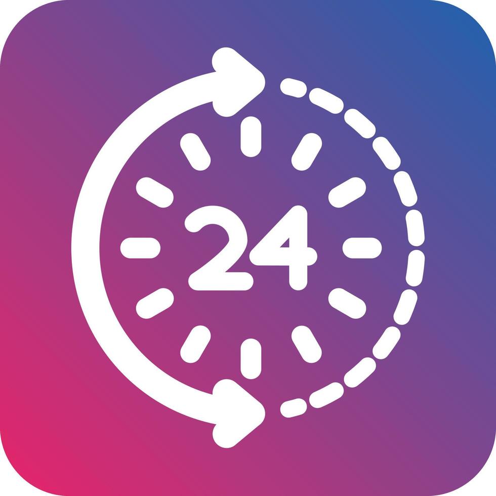 24 Hours Icon Vector Design