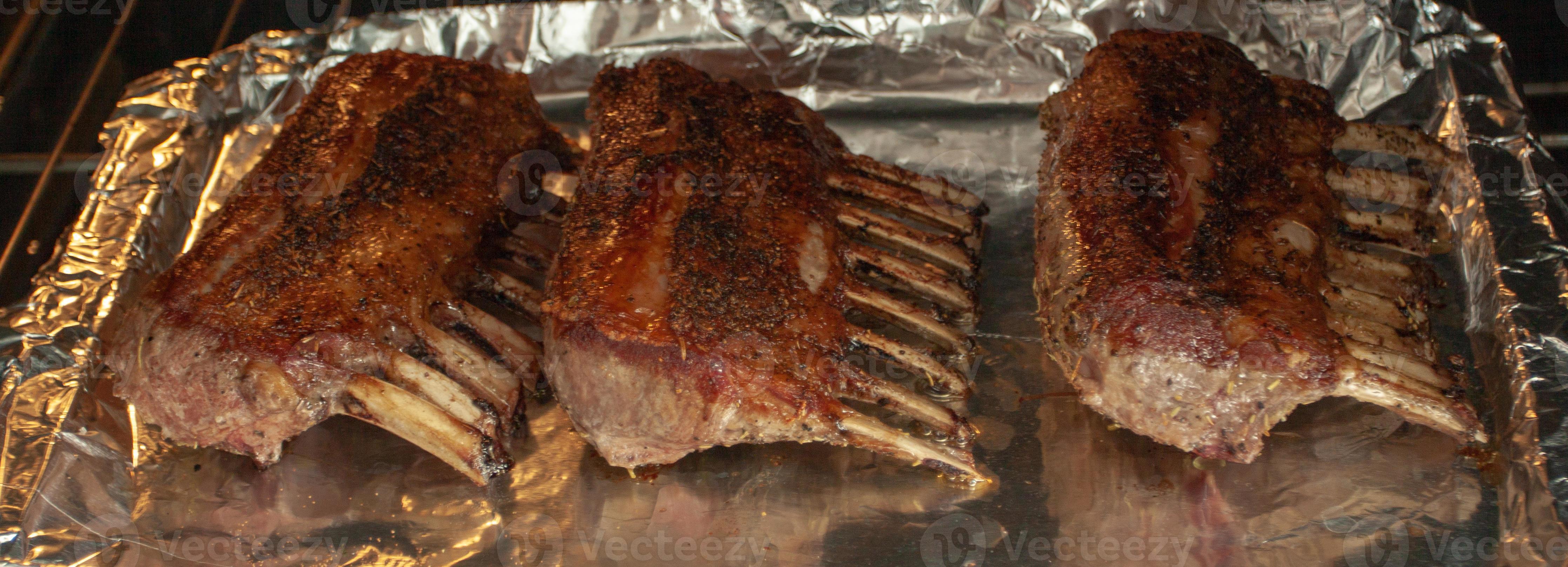 Lamb Rack In The Oven