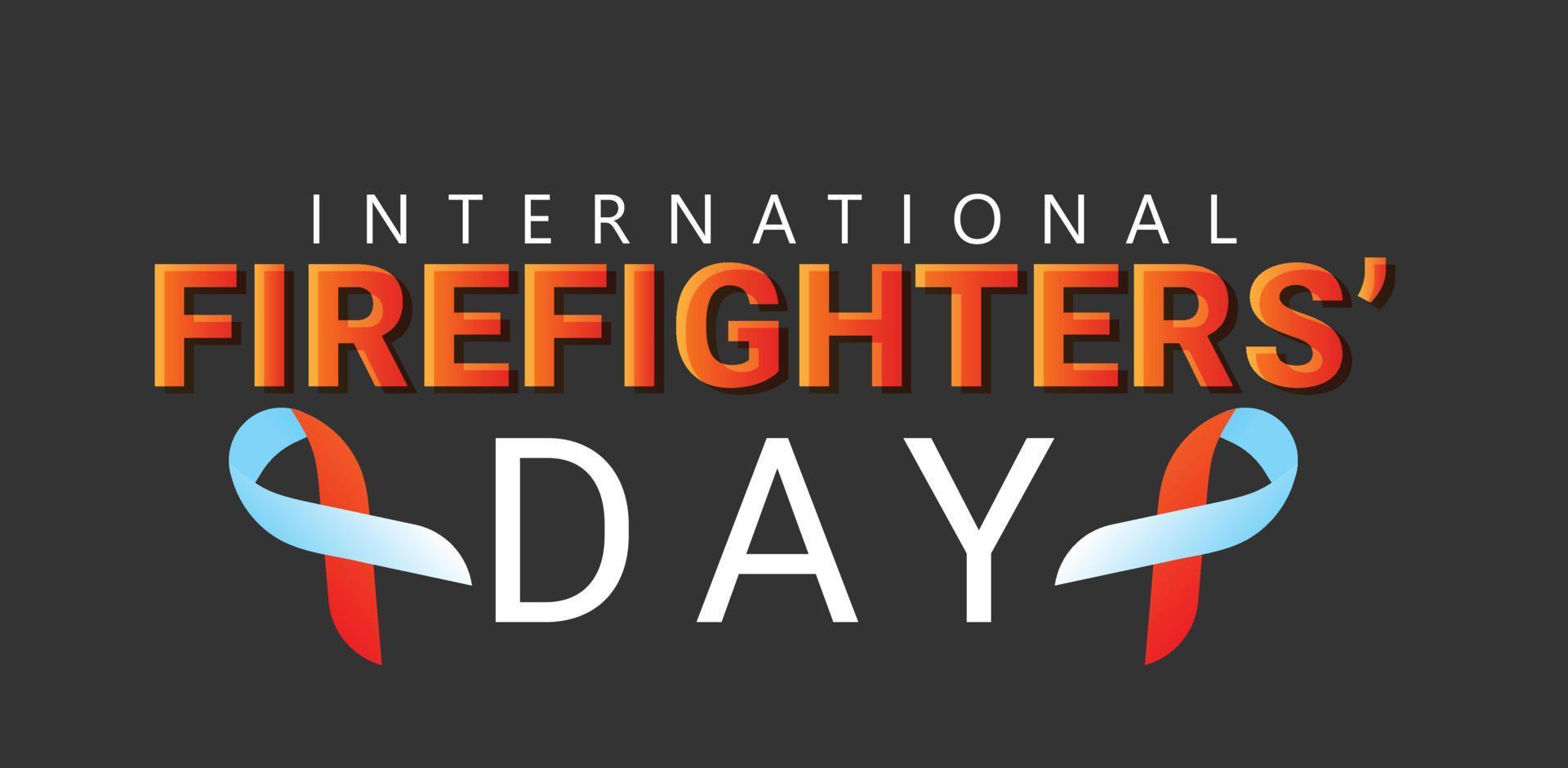 international firefighters day. Template for background, banner, card, poster. vector
