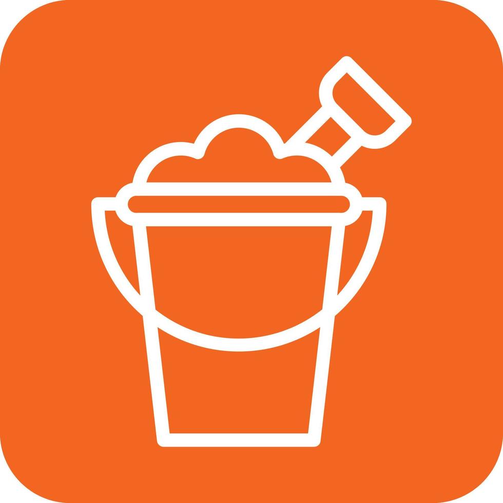 Sand Bucket Icon Vector Design