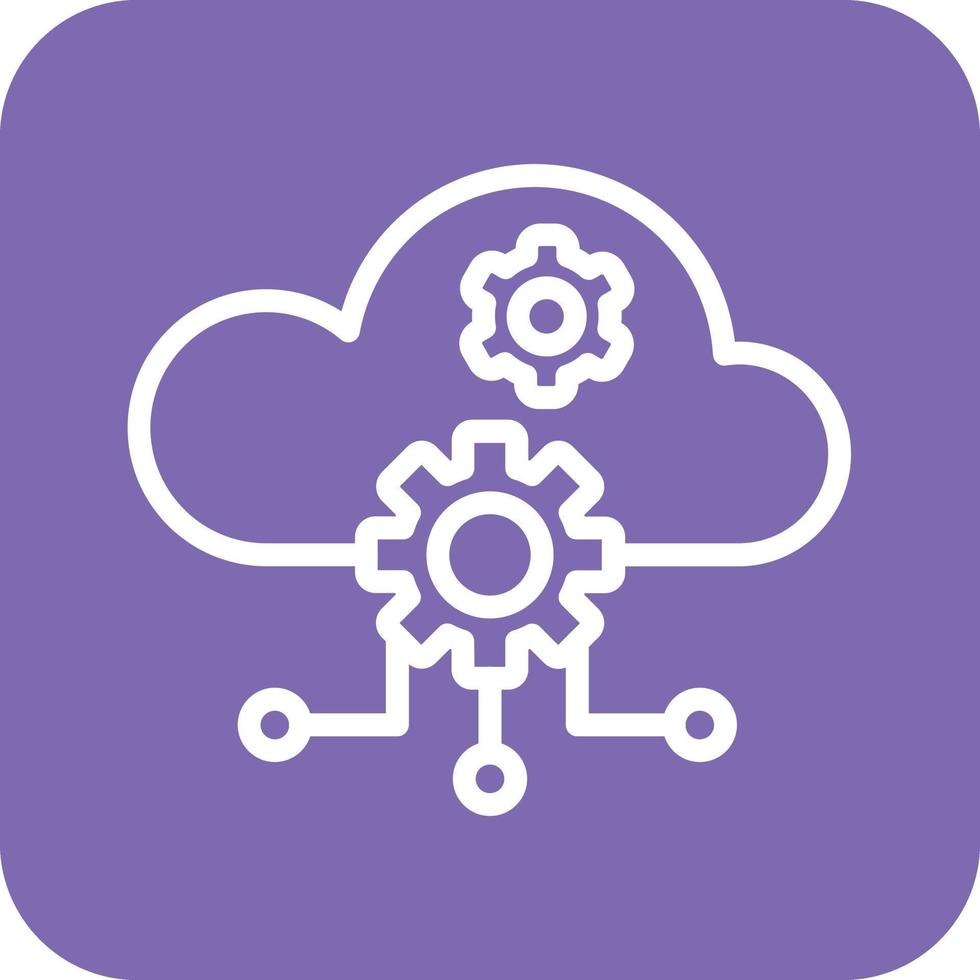 Cloud Computing Icon Vector Design