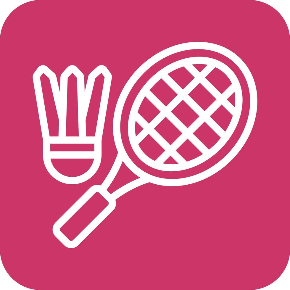 Badminton Icon Vector Design