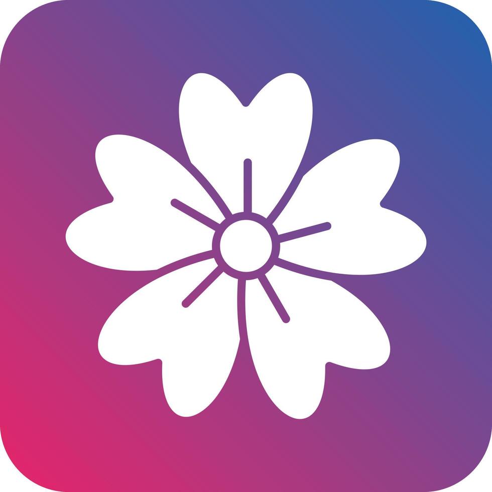 Cherry Blossom Icon Vector Design