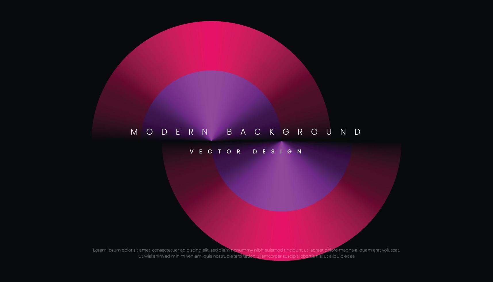 Abstract Geometric Red Blue on Black Background for Template, Poster, Flyer, Website Design. Vector Illustration