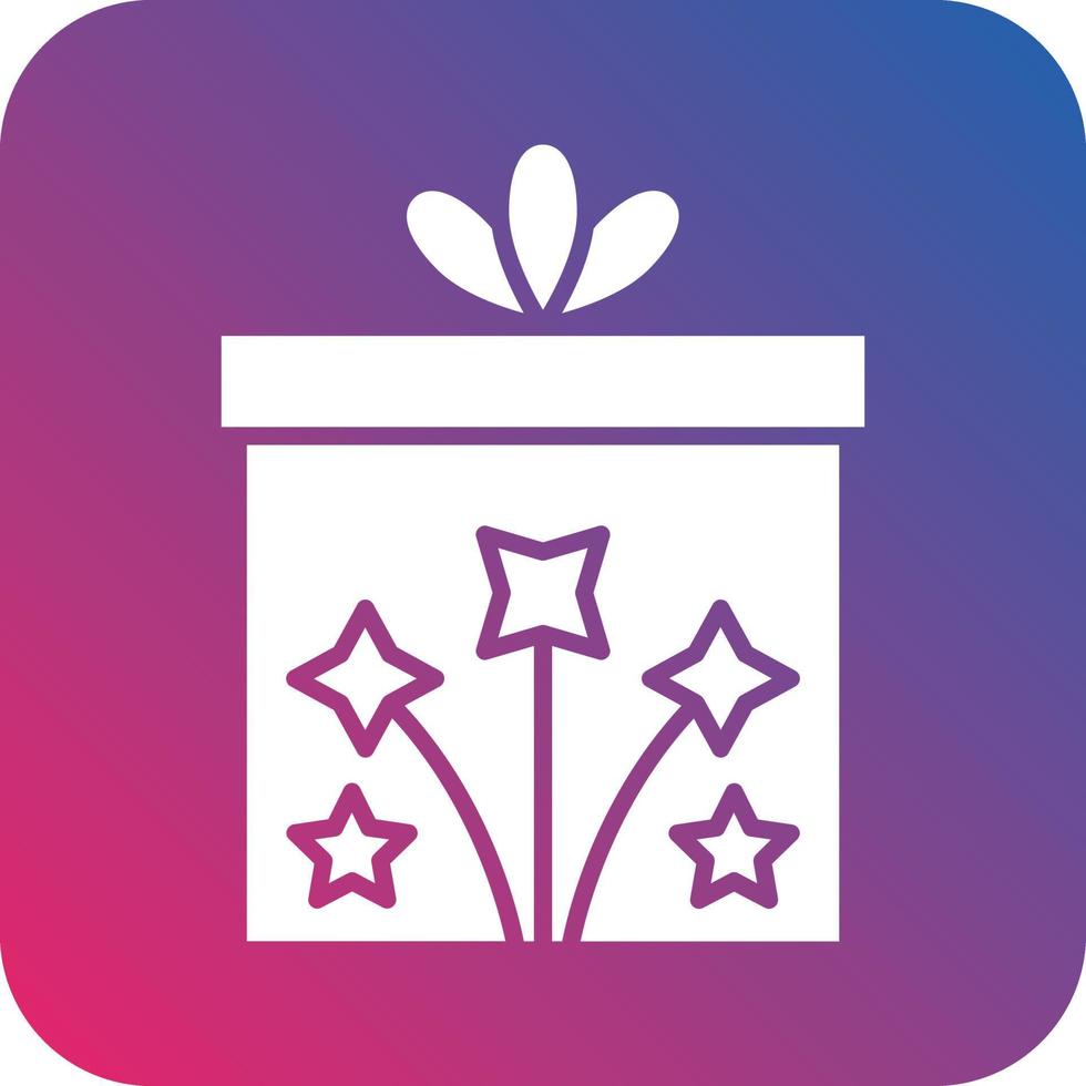 New Year Gift Icon Vector Design