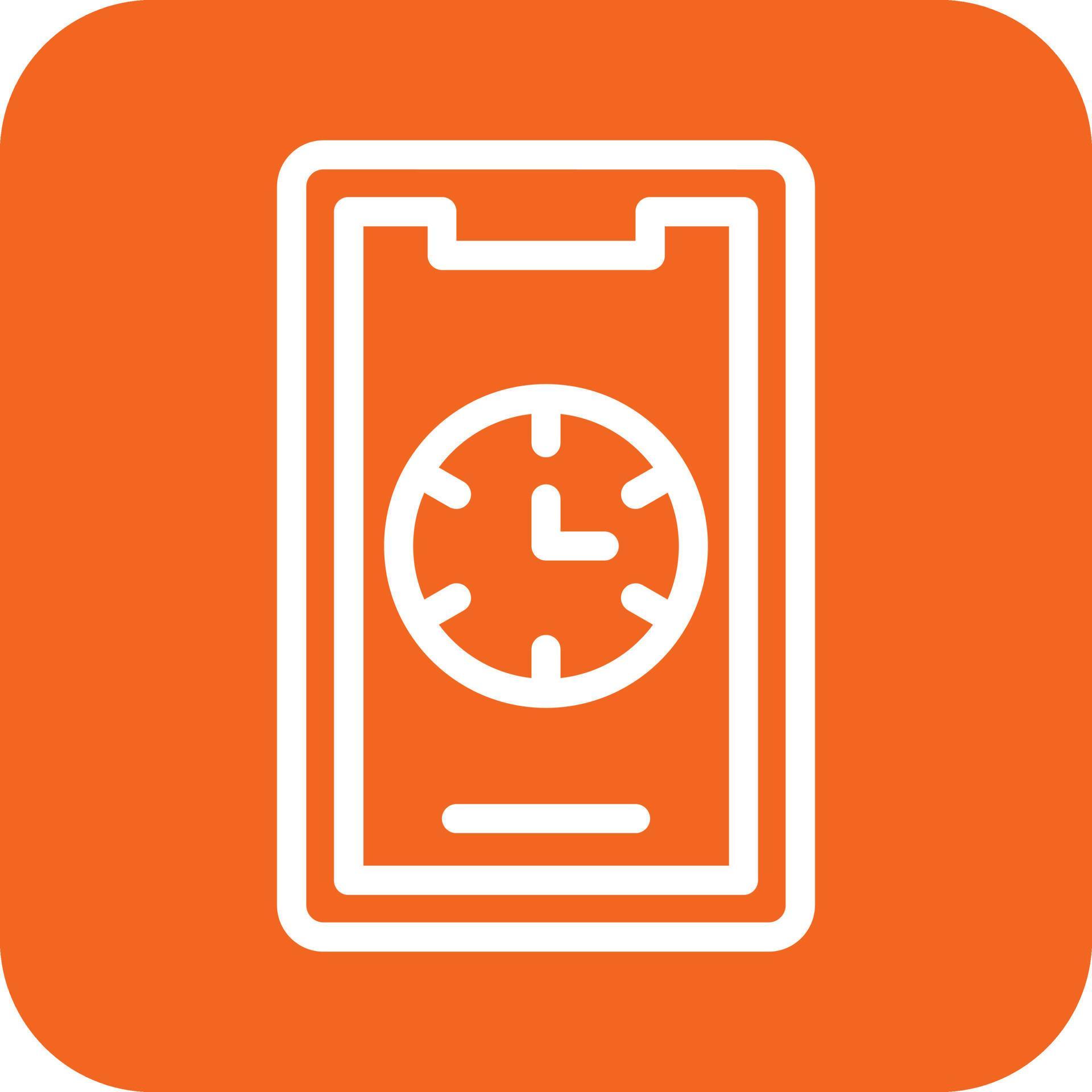 Mobile Clock Icon Vector Design 22839832 Vector Art at Vecteezy