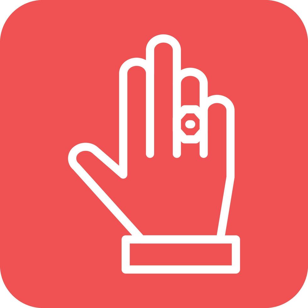 Ring in Hand Icon Vector Design