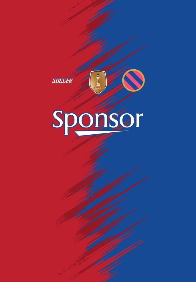 Soccer jersey design for sublimation vector