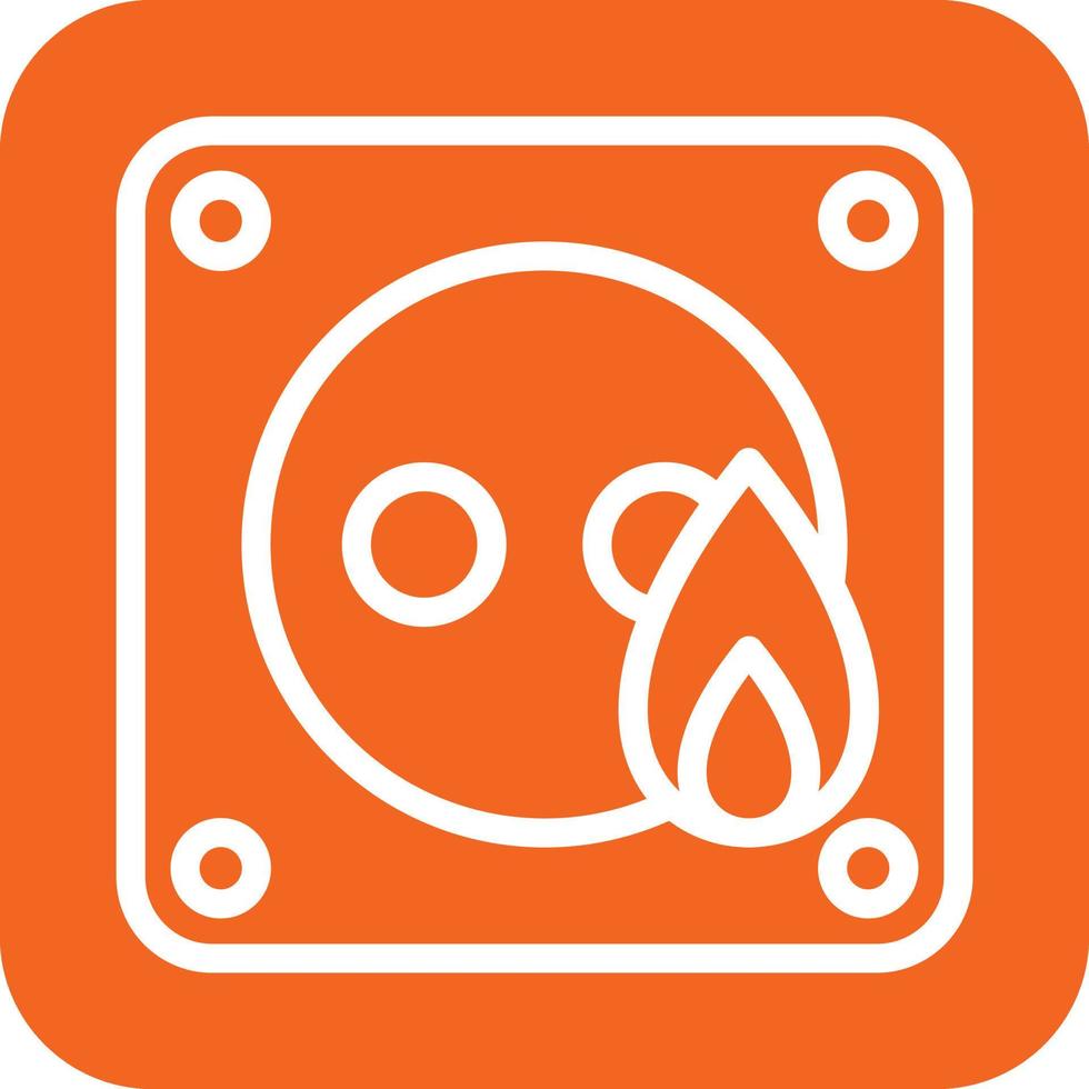 Electricity Fire Icon Vector Design