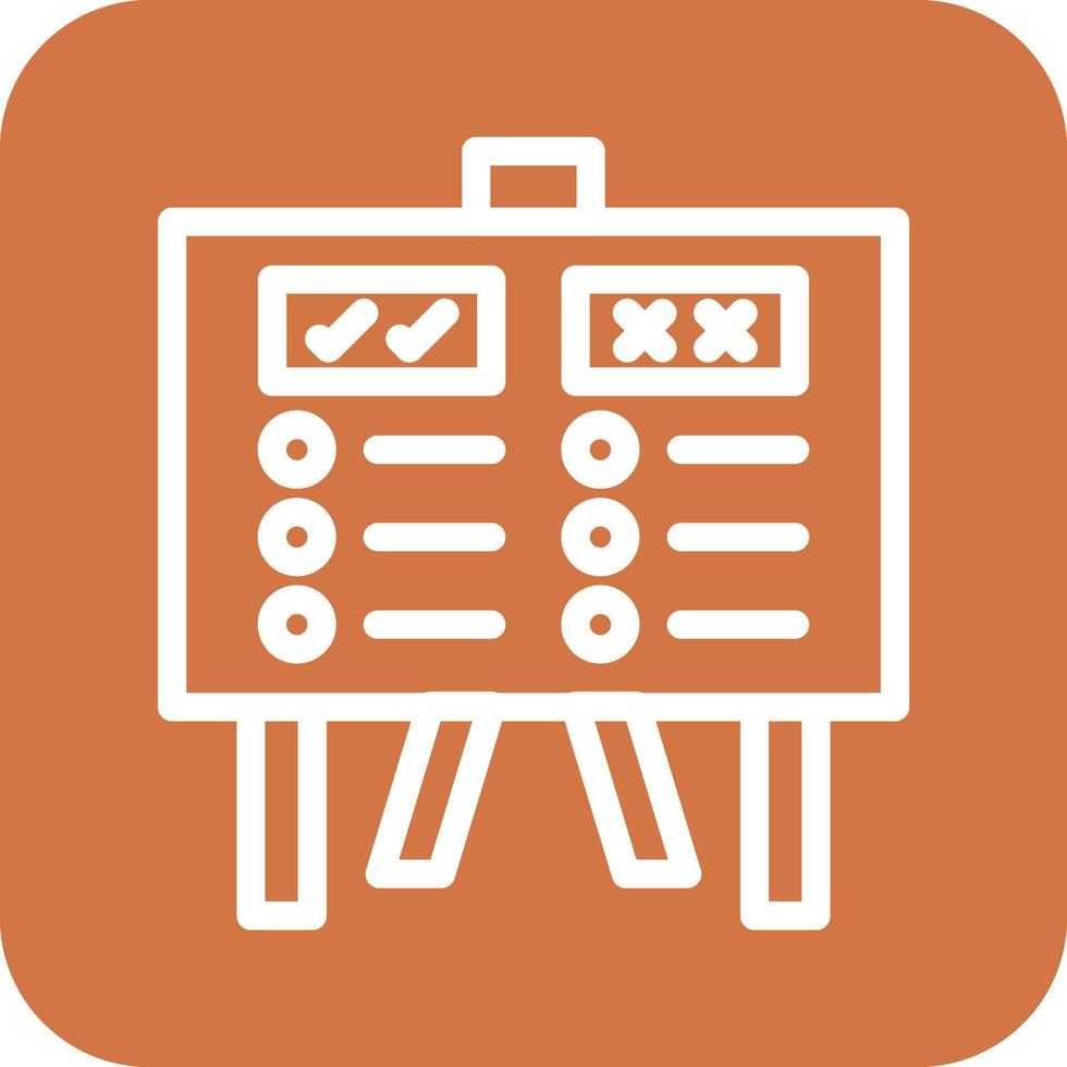 Pros And Cons Icon Vector Design