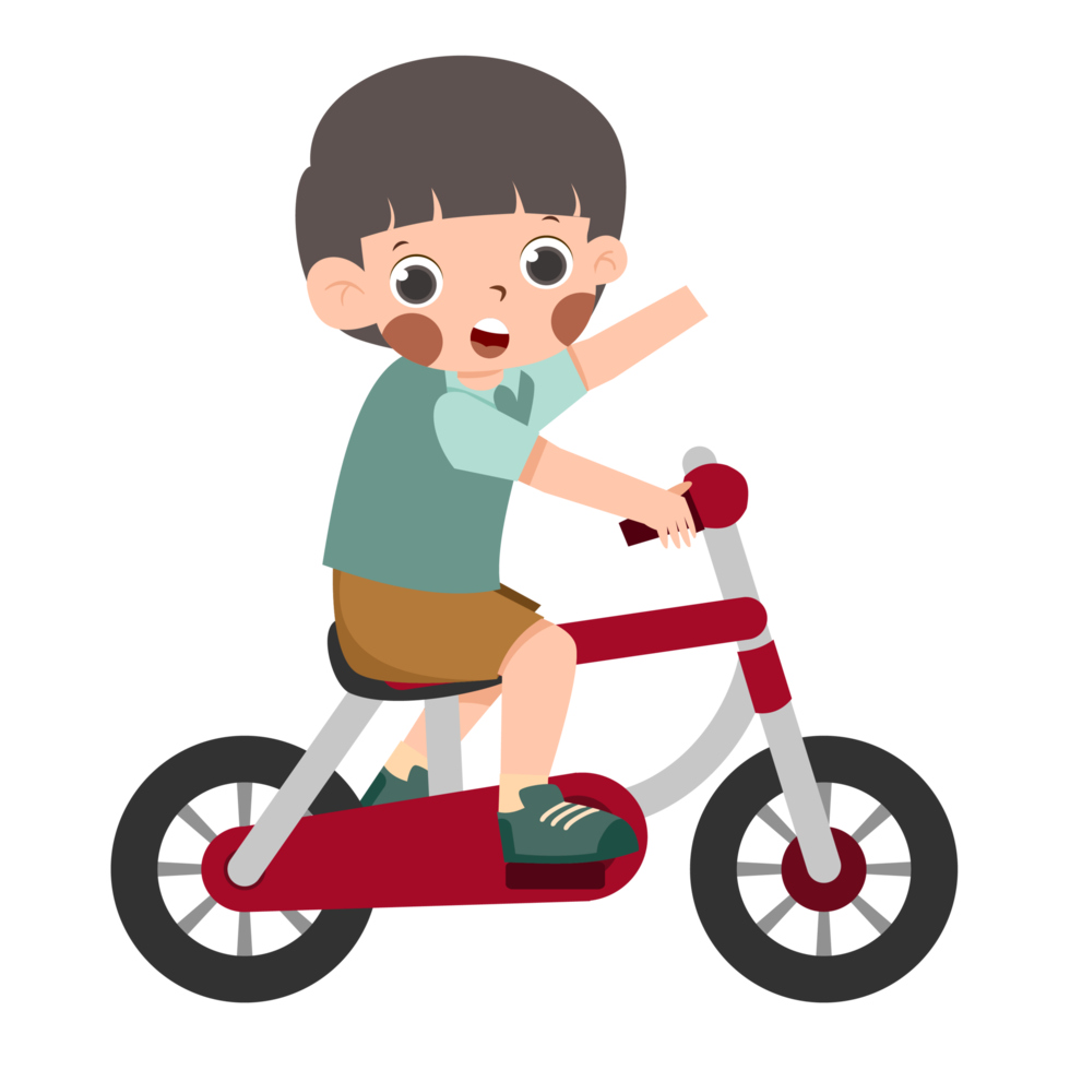 Kid Riding A Bicycle png