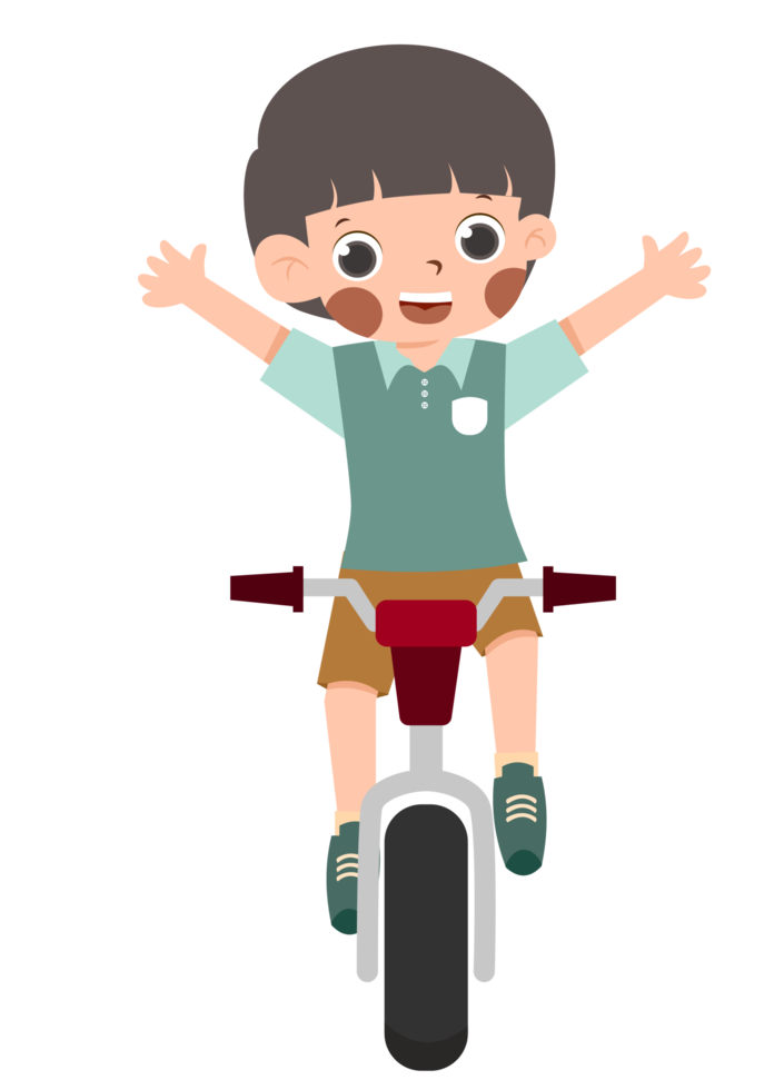 enfant équitation une vélo png