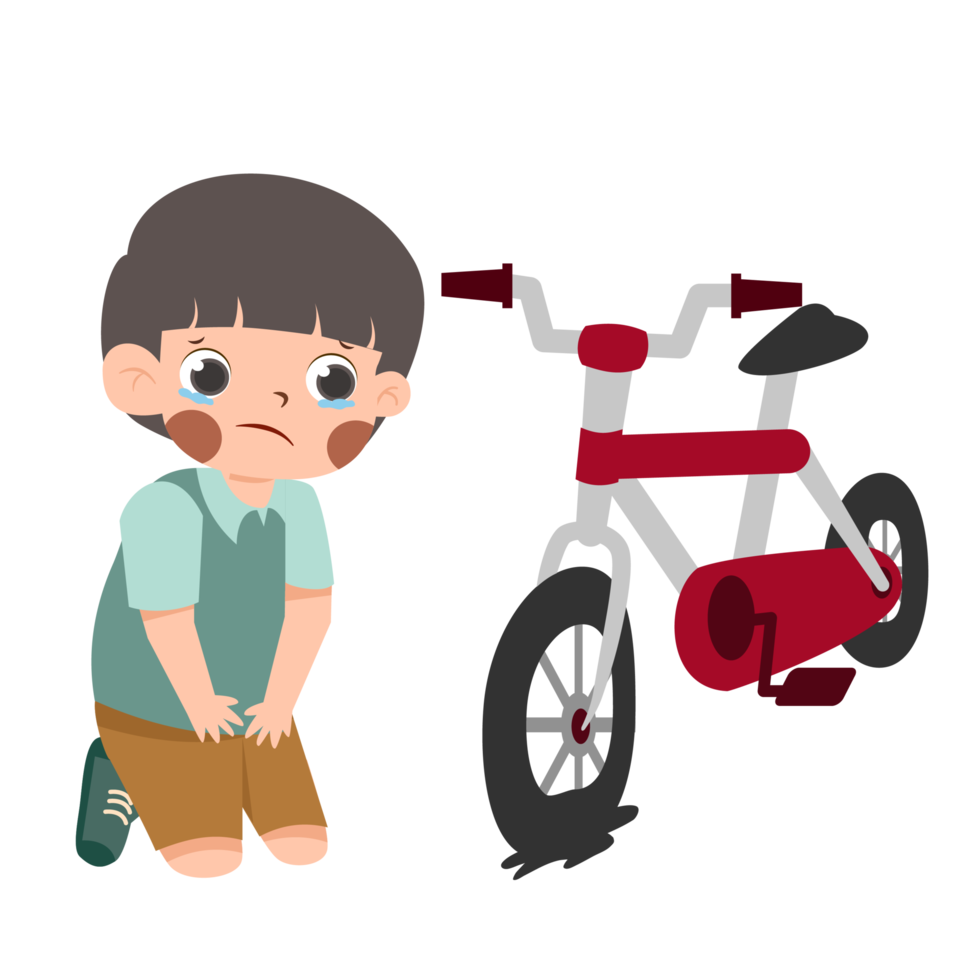 Kid Riding A Bicycle png