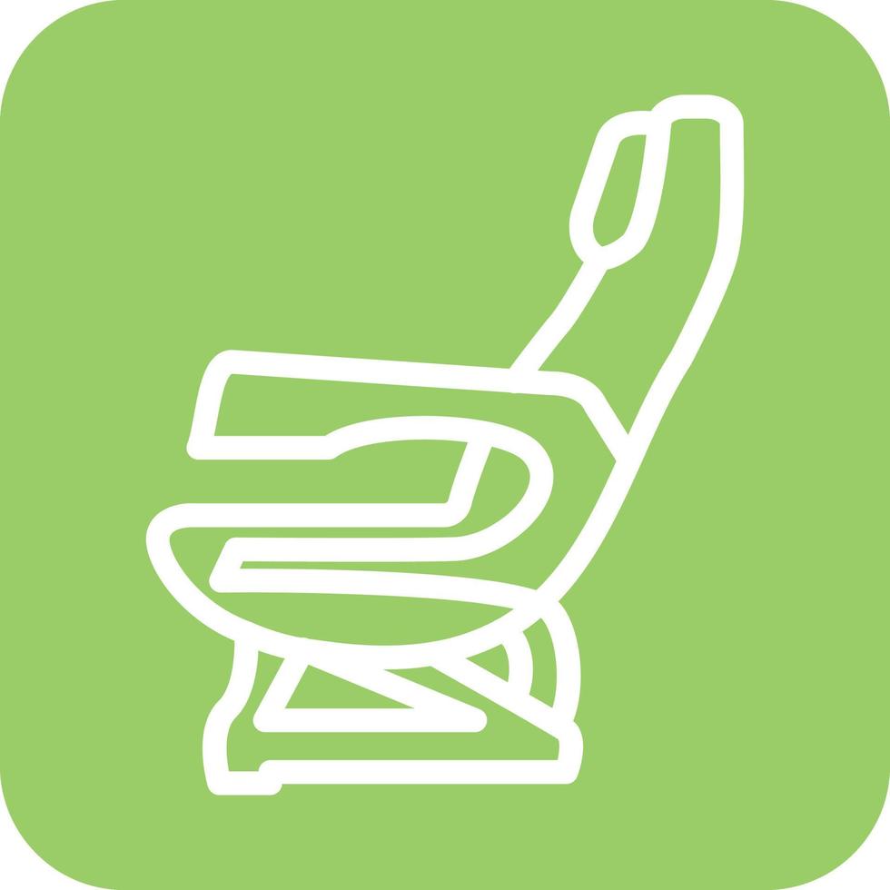 Airplane Seat Icon Vector Design