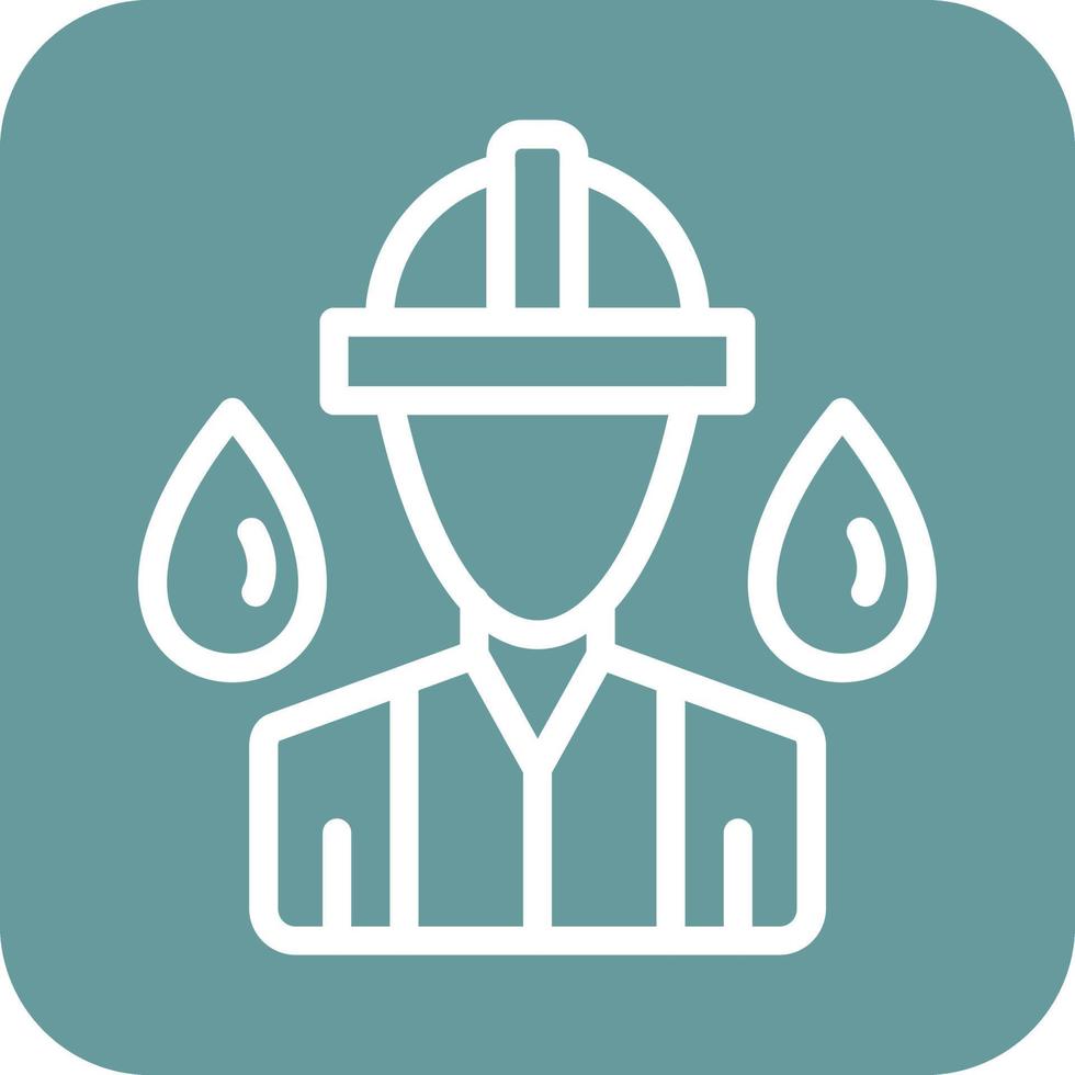 Oil Worker Icon Vector Design