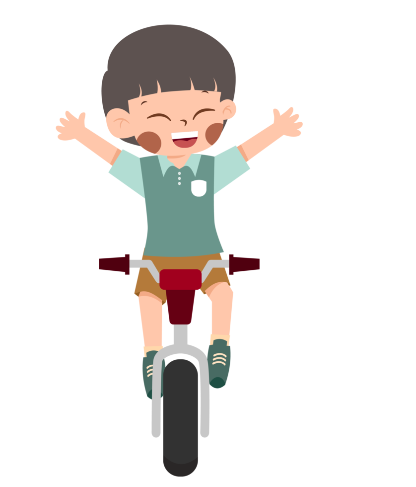 ragazzo equitazione un' bicicletta png