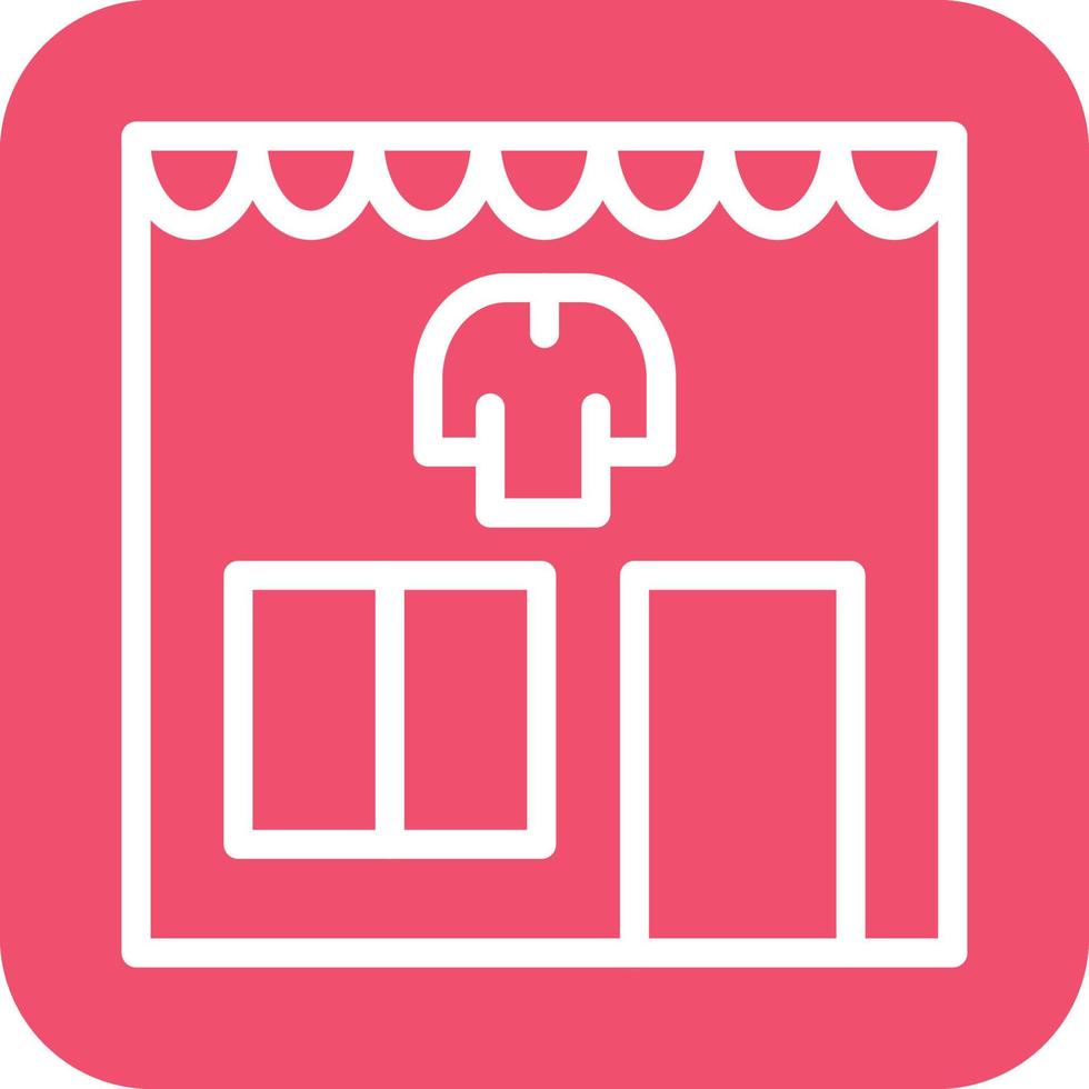ropa Tienda icono vector diseño