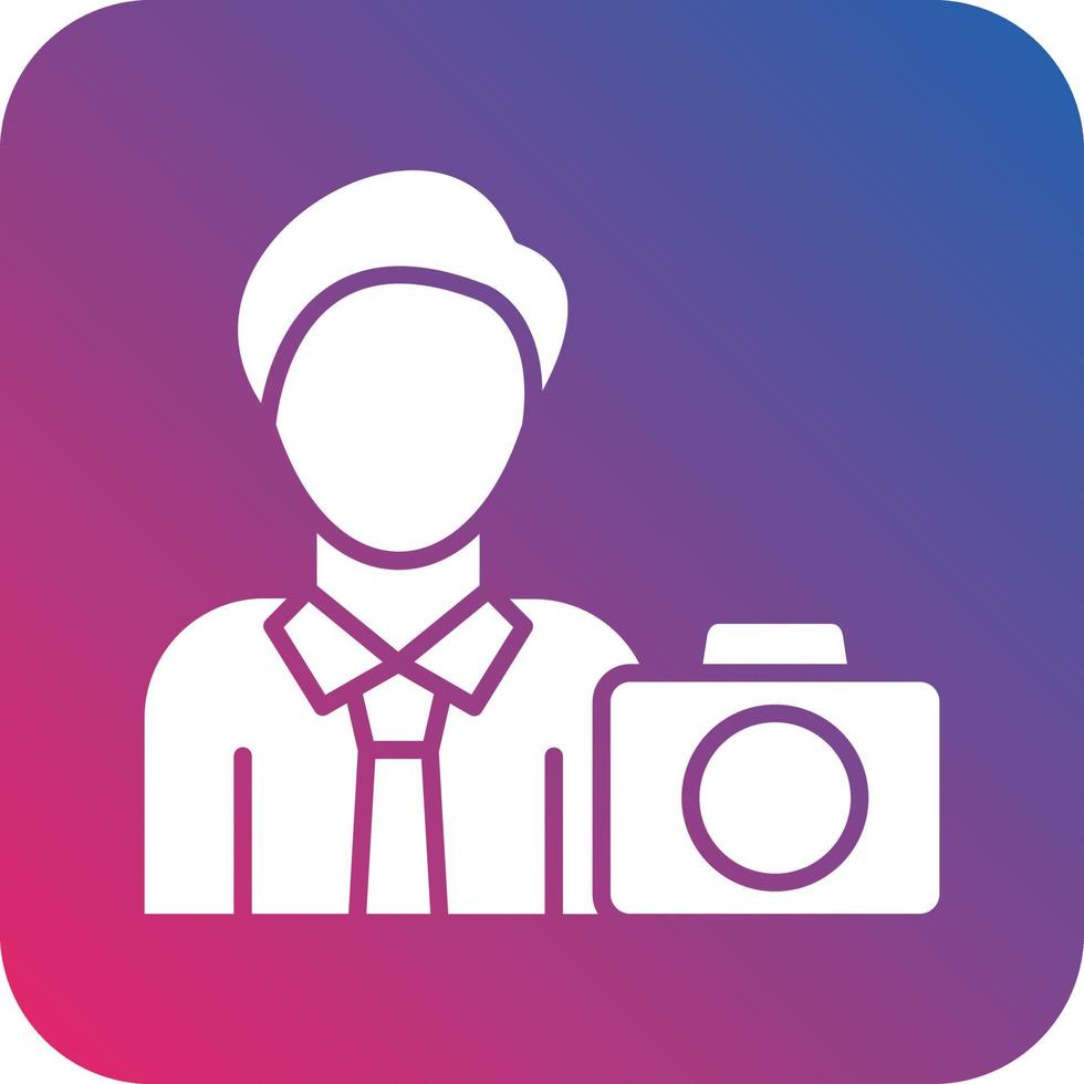 Cameraman Icon Vector Design