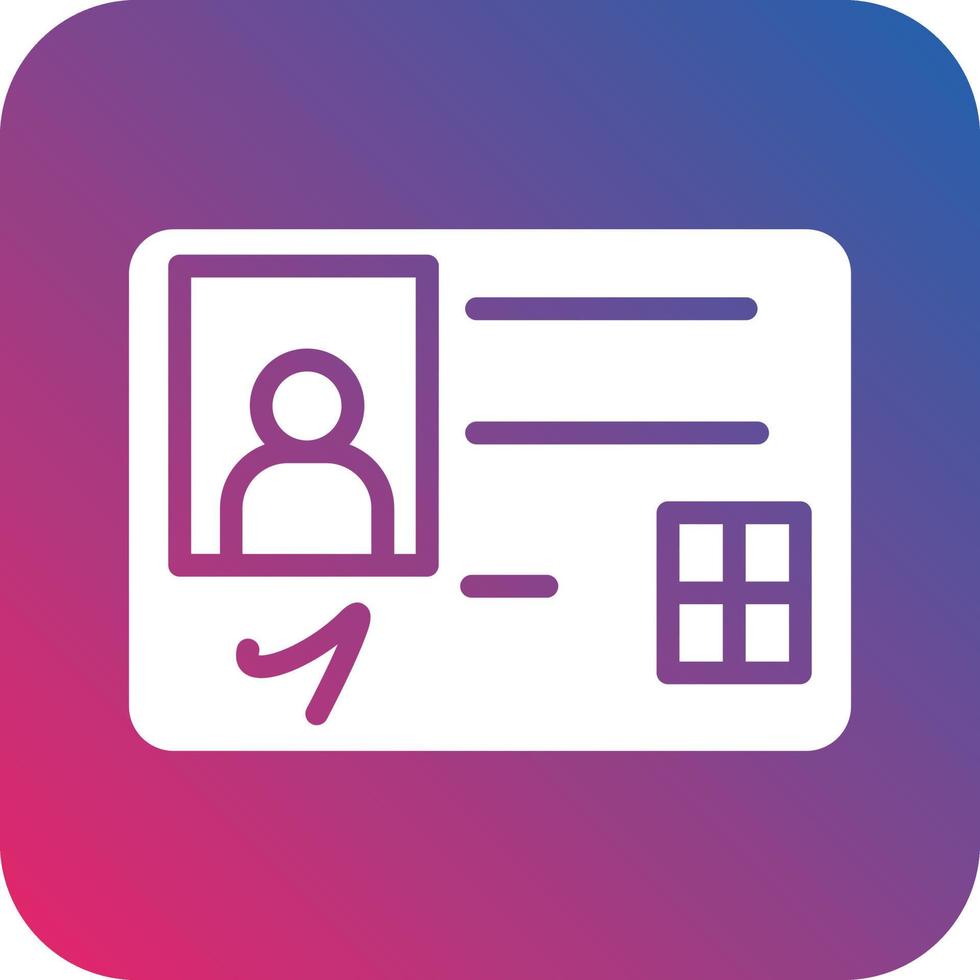 ID Card Icon Vector Design