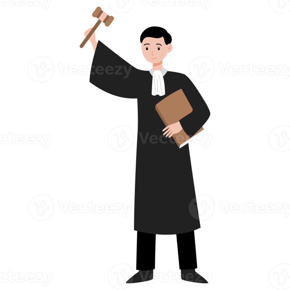 judge cartoon character illustration png