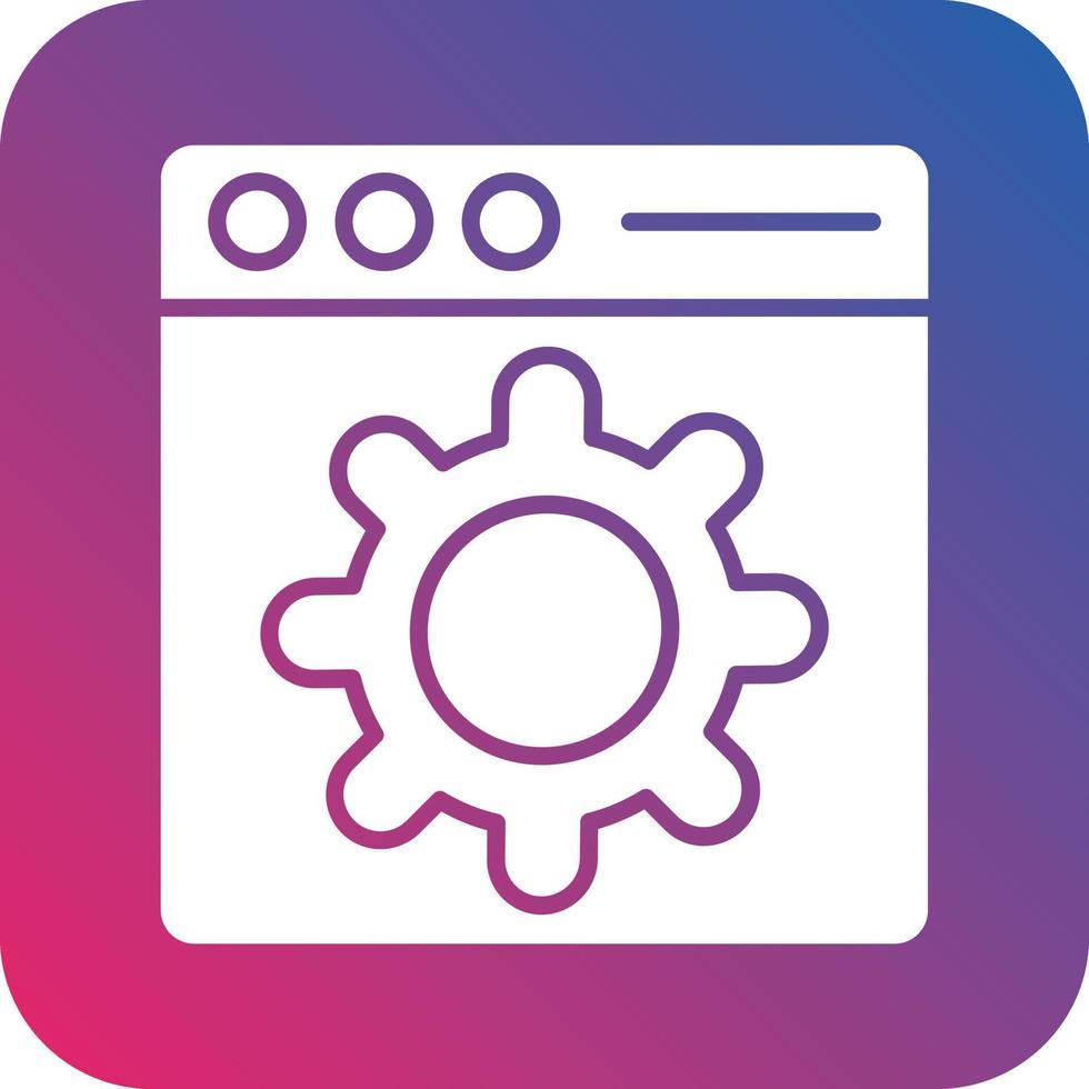 Web Setting Icon Vector Design