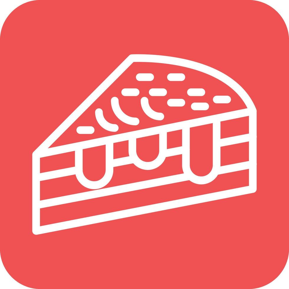 Cake Slice Icon Vector Design