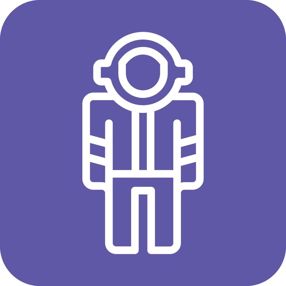 Astronaut Suit Icon Vector Design