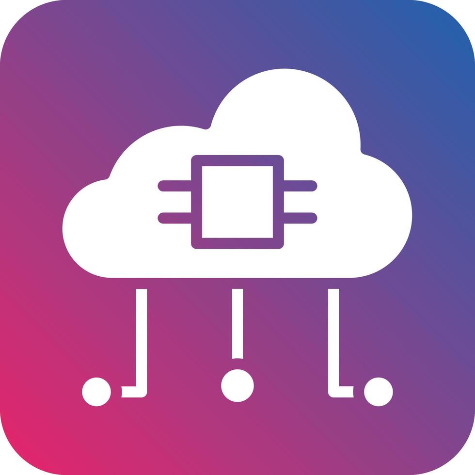 Cloud Computing Icon Vector Design