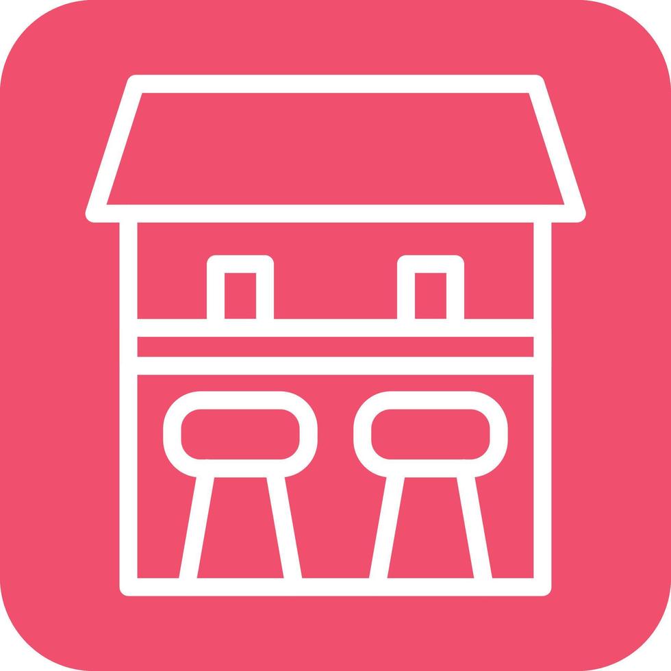 Bar Counter Icon Vector Design