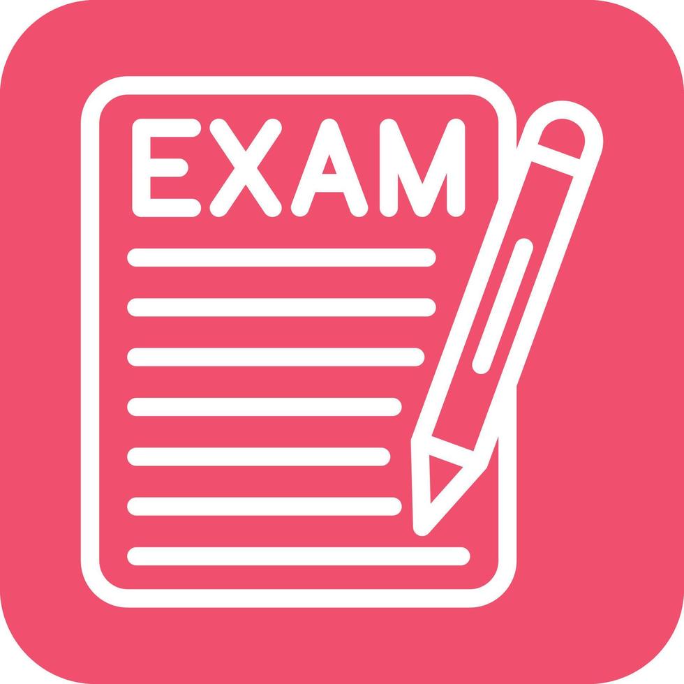 examen icono vector diseño