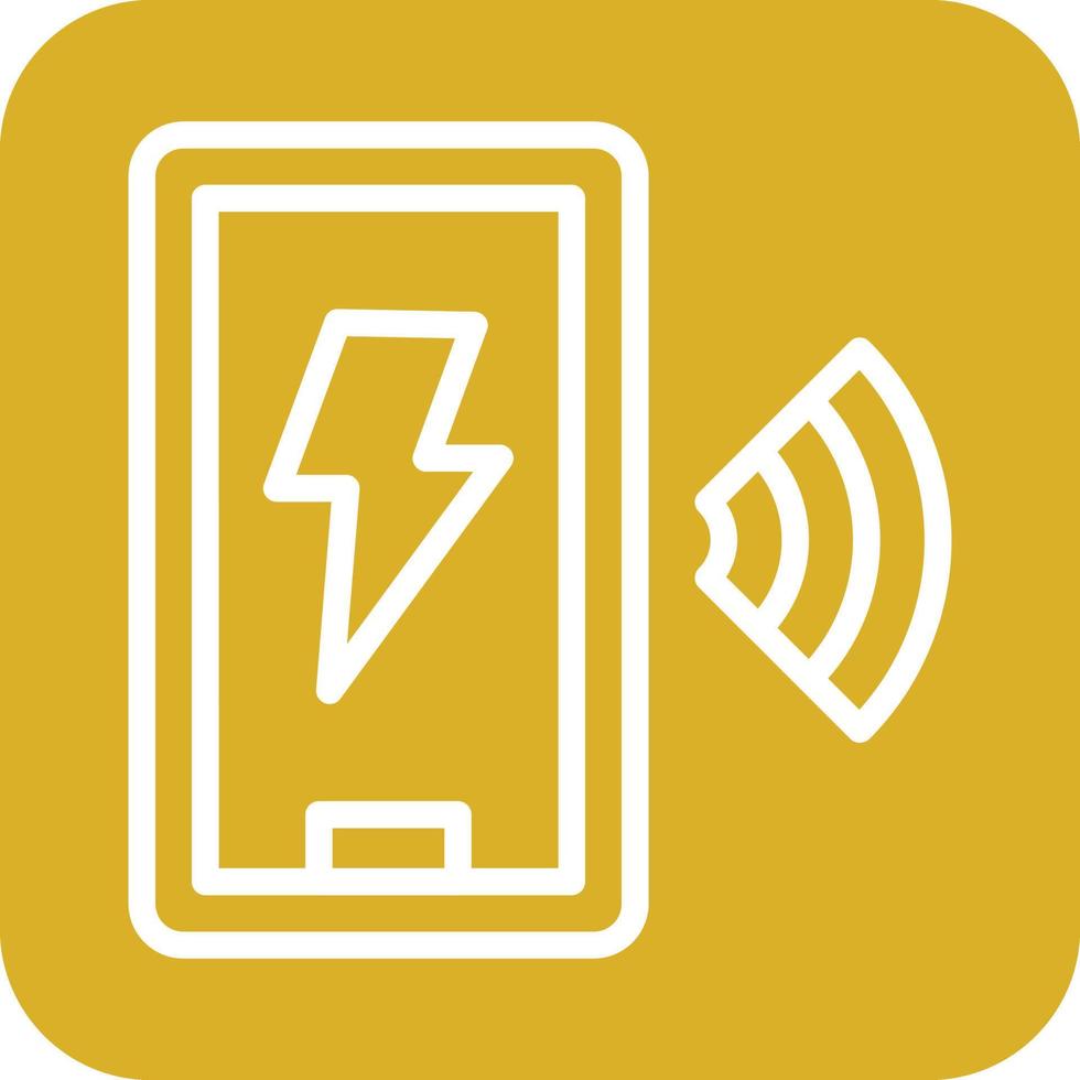 Wireless Charger Icon Vector Design